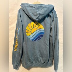 Bodega Bay Zip up Hoodie Blue Size L